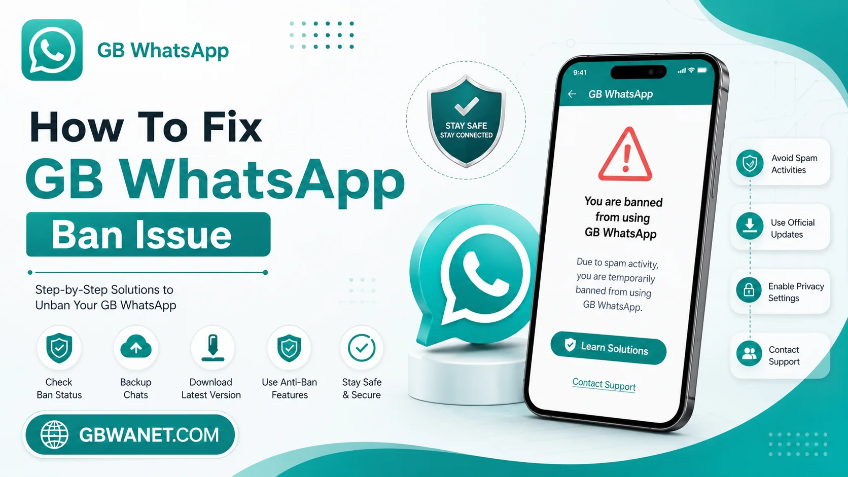 How To Fix GB WhatsApp Ban Issue