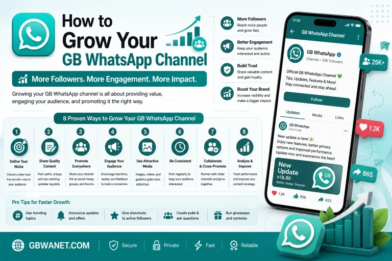 How to Grow Your GB WhatsApp Channel